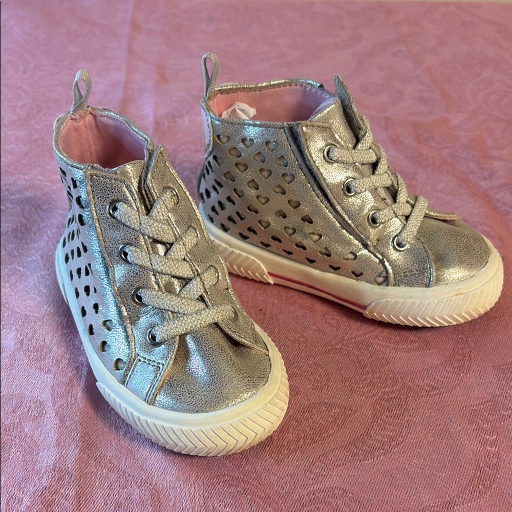Stylish Kids' silver Sneakers